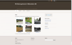 Screenshot of rhbetong.se